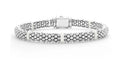 LAGOS "White Caviar" Ceramic Station Caviar Bracelet, Size 7