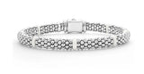 LAGOS "White Caviar" Ceramic Station Caviar Bracelet, Size 7