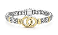 LAGOS "Signature Caviar" Two-Tone Interlocking Caviar Bracelet (7)