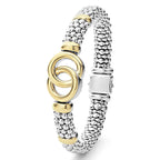 "Signature Caviar" Two-Tone Interlocking Caviar Bracelet (7)
