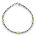 LAGOS "Signature Caviar" Two-Tone Station Bracelet (7)