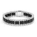 LAGOS "Anthem" Matte Black Ceramic Link Bracelet (8)