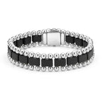 LAGOS "Anthem" Matte Black Ceramic Link Bracelet (8)