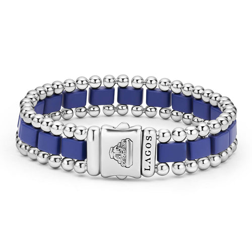 "Anthem" Matte Ultramarine Ceramic Link Bracelet (8)