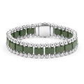 LAGOS "Anthem" Matte Hunter Green Ceramic Link Bracelet (8)