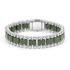 LAGOS "Anthem" Matte Hunter Green Ceramic Link Bracelet (8)