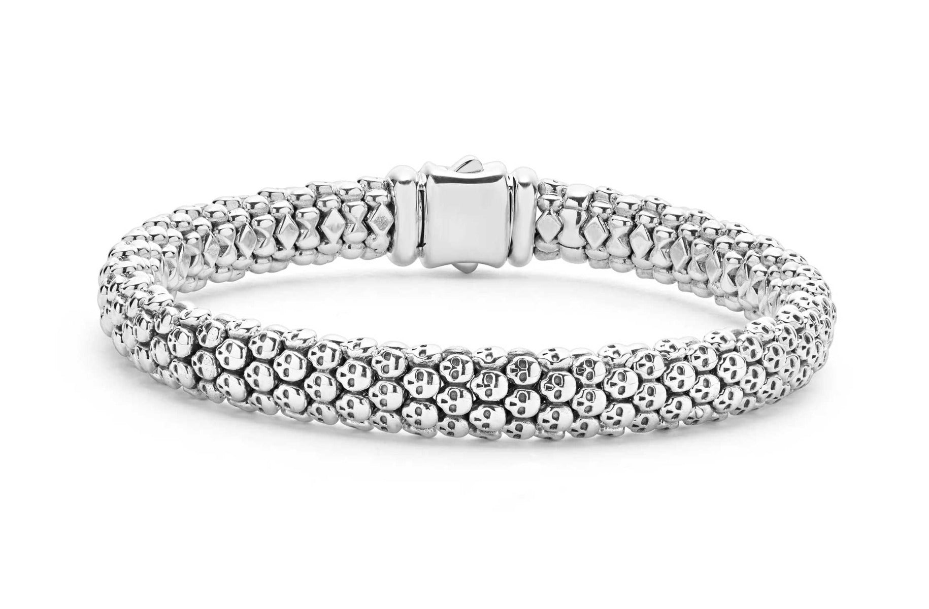 LAGOS "Anthem" Caviar Skull Bracelet (8)