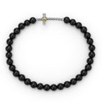 "Anthem" Onyx Cross Beaded Stretch Bracelet (8)