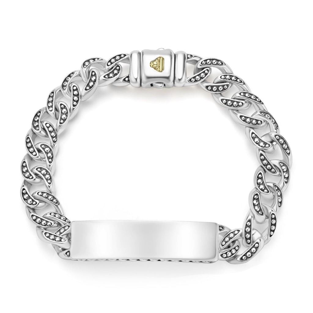 LAGOS "Anthem" Silver Engravable ID Curb Link Bracelet