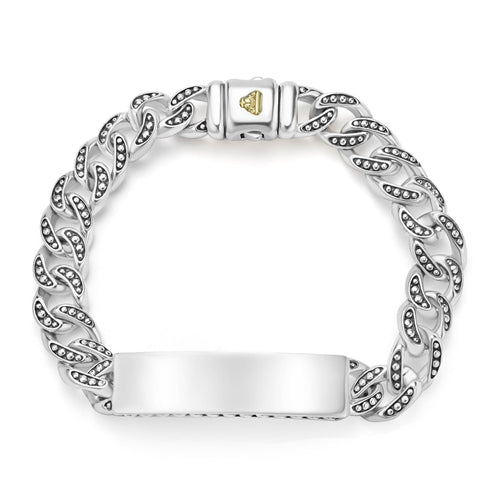 LAGOS "Anthem" Silver Engravable ID Curb Link Bracelet