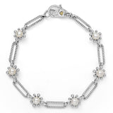 LAGOS "Luna" Fleur Pearl Link Bracelet (7) | Louis Anthony Jewelers