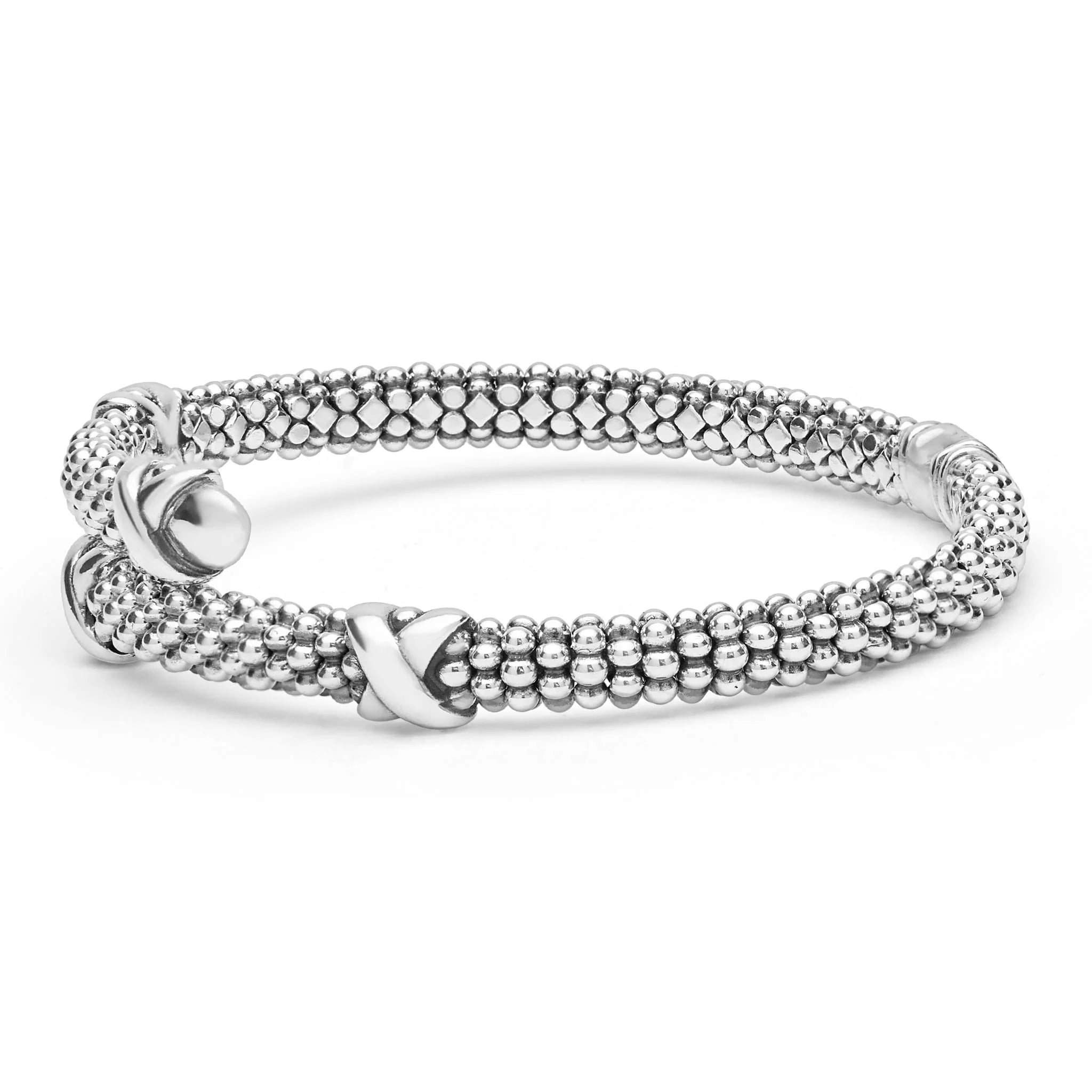 "Embrace" Silver X Station Versa Bypass Bracelet (7)