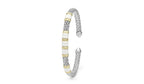 "White Caviar" Station White Ceramic Versa Torque Bracelet