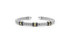 "Black Caviar" Station Black Ceramic Versa Torque Bracelet