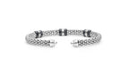 "Black Caviar" Station Black Ceramic Versa Torque Bracelet