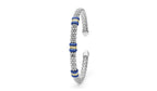 "Blue Caviar" Station Ultramarine Ceramic Versa Torque Bracelet