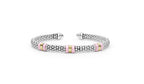 "Pink Caviar" Station Pink Ceramic Versa Torque Bracelet