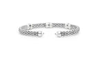 "White Caviar" Station White Ceramic Versa Torque Bracelet