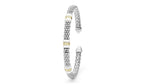 "White Caviar" Station White Ceramic Versa Torque Bracelet