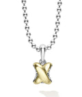 LAGOS "Embrace" Two-Tone X Pendant Necklace