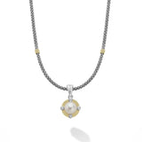 LAGOS "Luna" Pearl Diamond Caviar Necklace