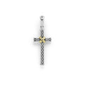 LAGOS "Anthem" Two-Tone Caviar Beaded X Cross Amulet