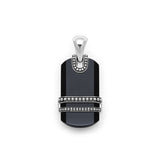 LAGOS "Anthem" Black Agate Tag Amulet