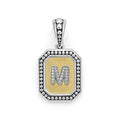 LAGOS "Signature Caviar" Octagon Diamond M Initial Charm