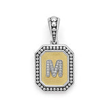 LAGOS "Signature Caviar" Octagon Diamond M Initial Charm
