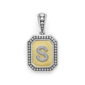 LAGOS "Signature Caviar" Octagon Diamond S Initial Charm