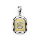 LAGOS "Signature Caviar" Octagon Diamond S Initial Charm