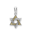 LAGOS "Anthem" Small Two-Tone Star of David Amulet