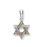 LAGOS "Anthem" Small Two-Tone Star of David Amulet