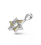 "Anthem" Small Two-Tone Star of David Amulet