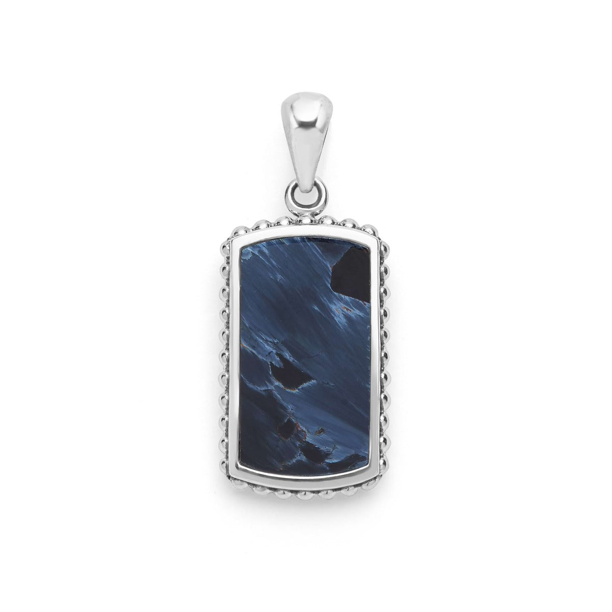 LAGOS "Anthem" Sterling Silver and Pietersite Tag Amulet