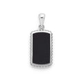 "Anthem" Black Agate Tag Amulet