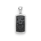 LAGOS "Anthem" Sterling Silver Beaded Black Diamond Tag Amulet