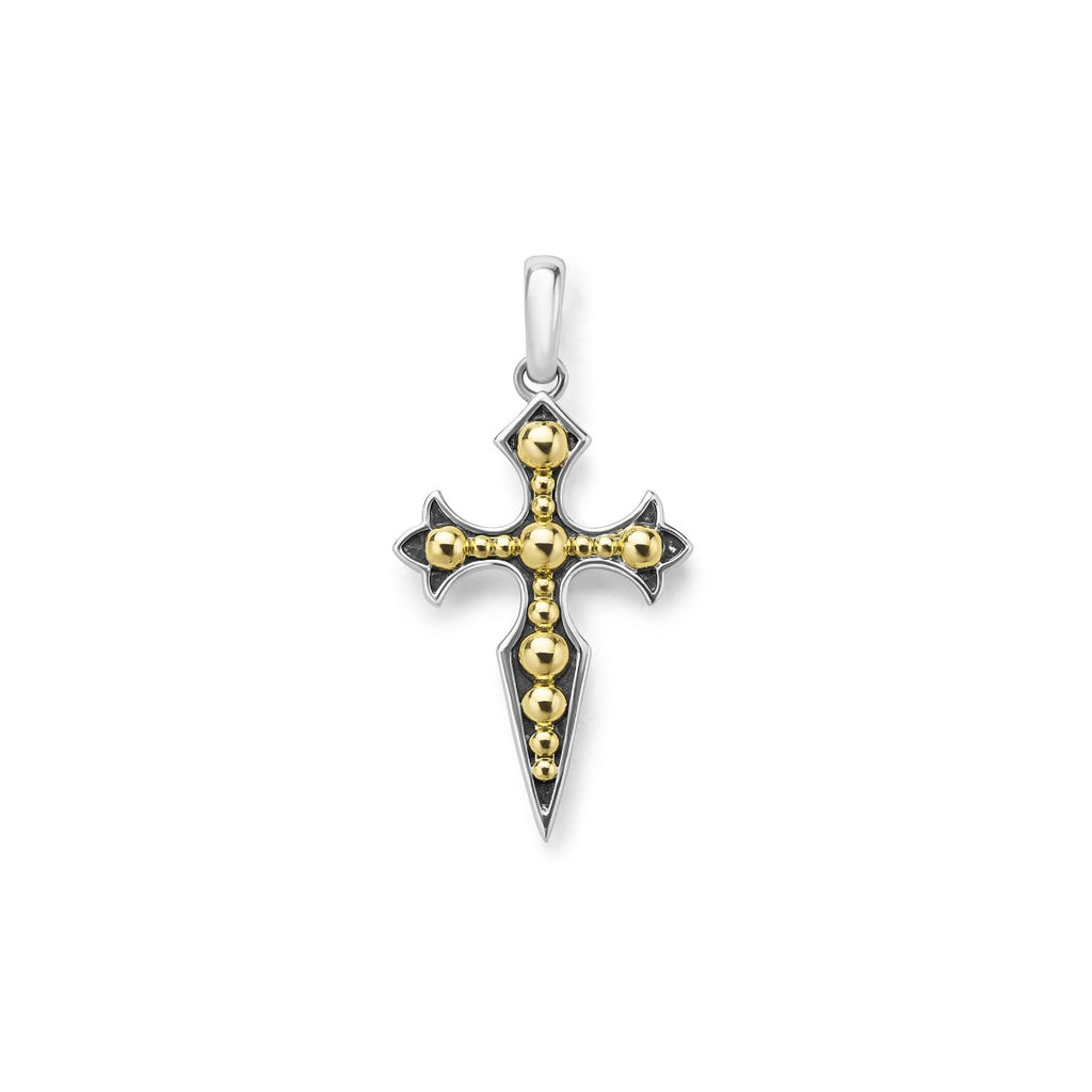 LAGOS "Anthem" Two-Tone Medieval Cross Amulet