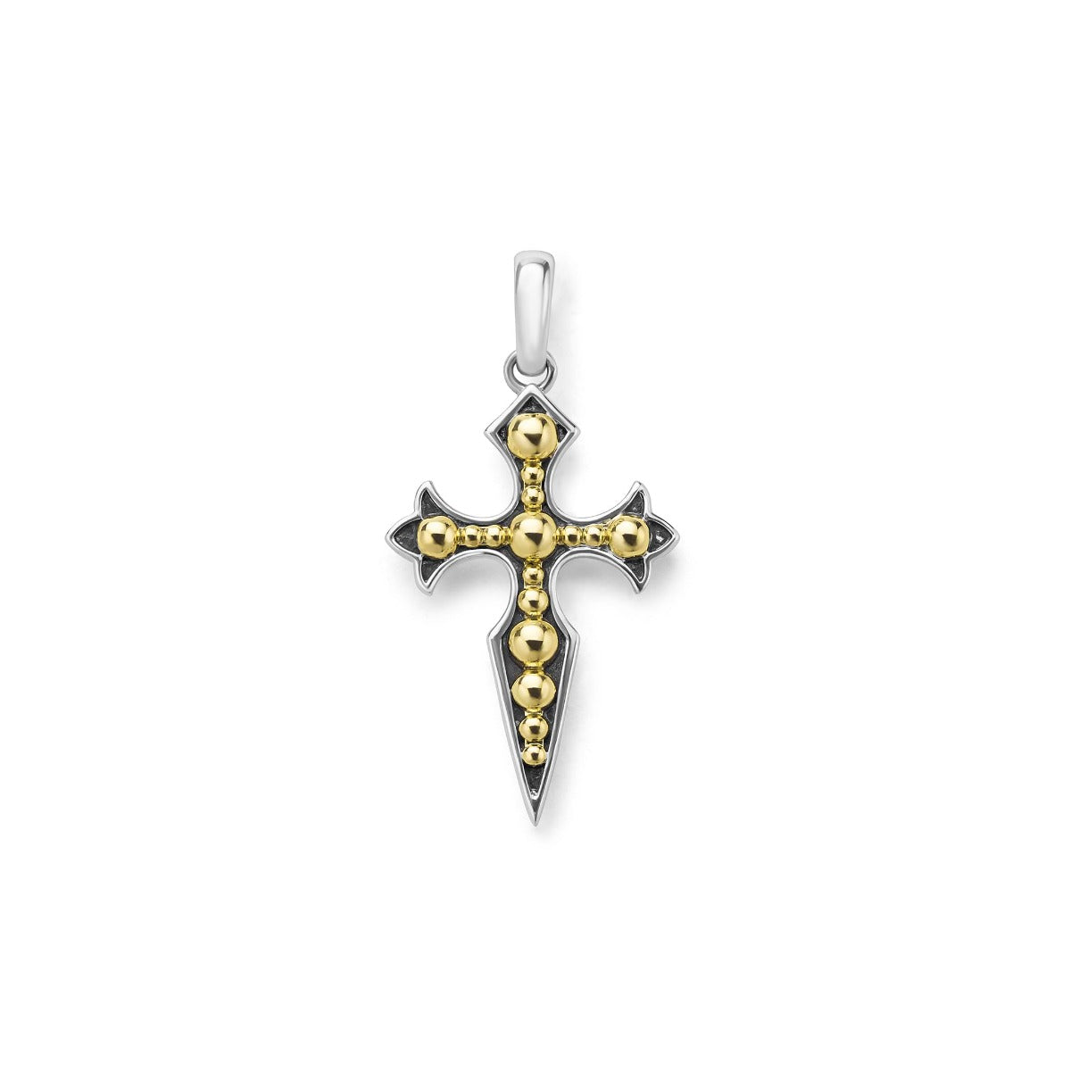 LAGOS "Anthem" Two-Tone Medieval Cross Amulet