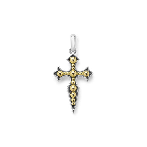 LAGOS "Anthem" Two-Tone Medieval Cross Amulet
