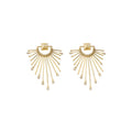 Peruffo Slide Diamond Drop Earrings in 18kt Yellow Gold