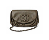 Chanel Metallic Half Moon Wallet on Chain