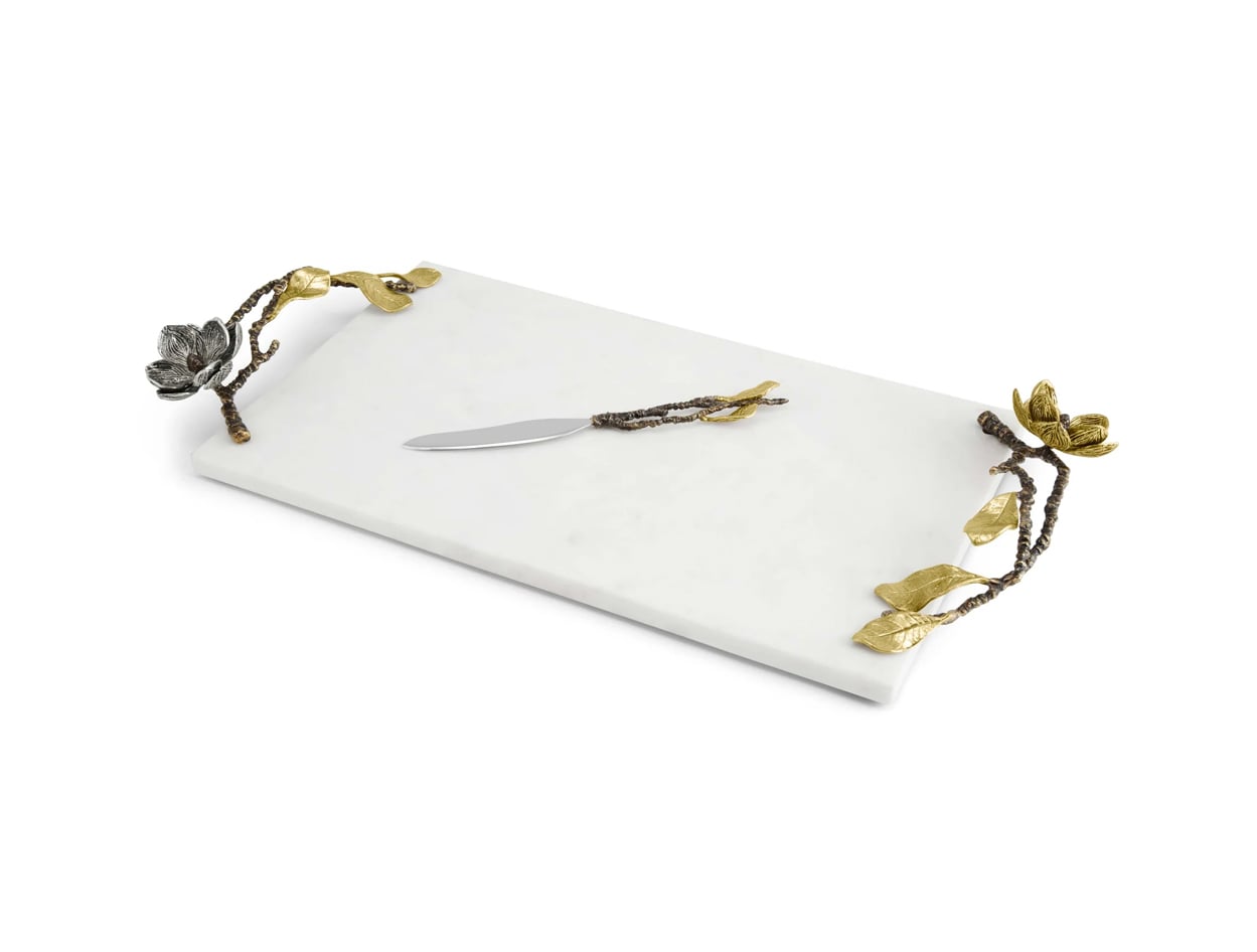 Michael Aram Vintage Bloom Cheese Board with Knife