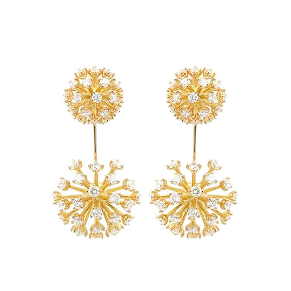 Roberto Coin Dandelion 18kt Yellow Gold Dangling Earrings