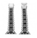 "Smart Caviar" Black Ceramic and Stainless Steel Watch Bracelet, 38-45mm