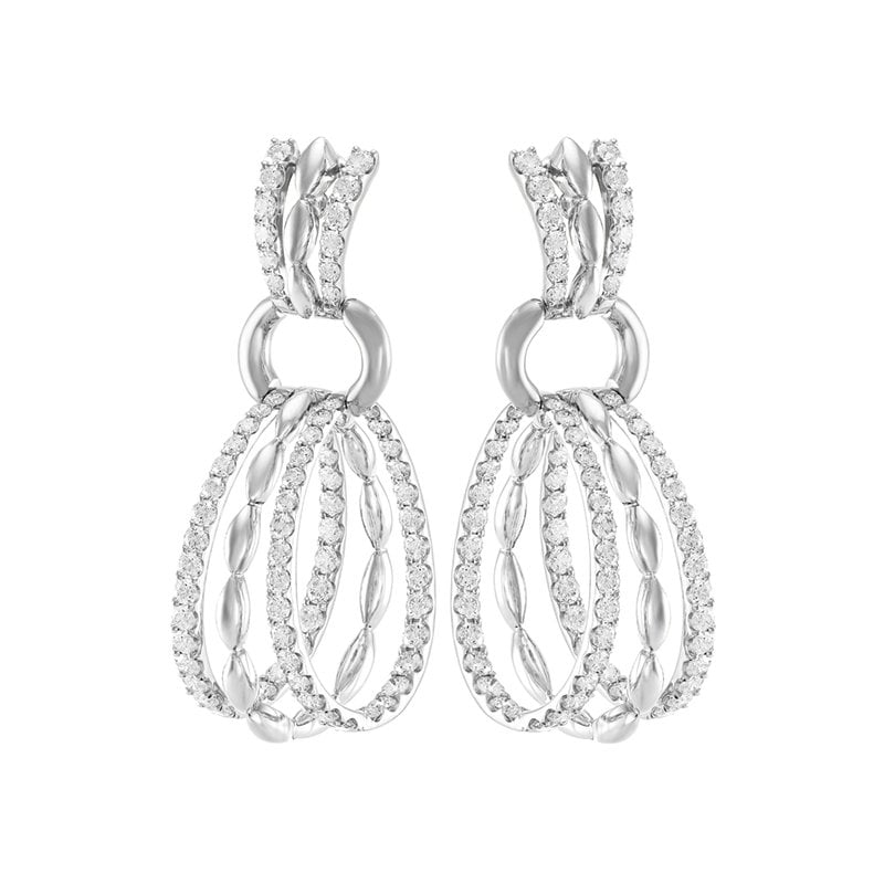 Etho Maria "My Etho" Diamond Drop Earrings 18kt White Gold
