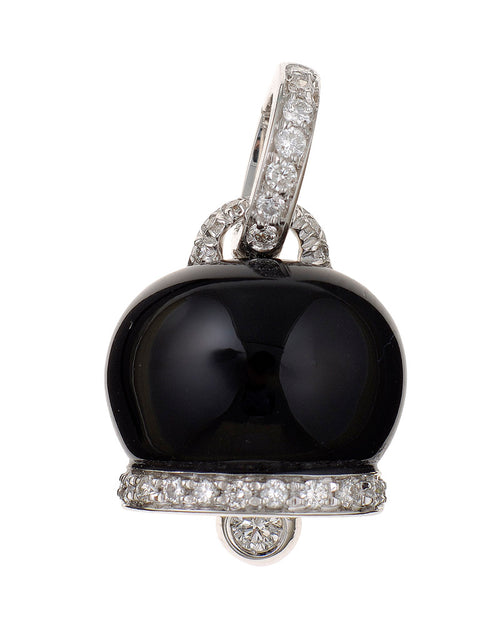 Chantecler Capri "Campanelle" Medium Charm in White Gold and Onyx