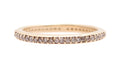 Armenta 14kt Rose Gold Diamond Stack Band with Champagne Diamonds