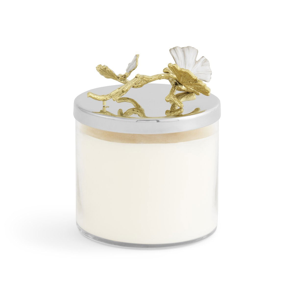 MacKenzie-Childs Butterfly Ginkgo Gold Candle
