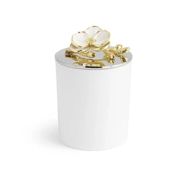 Michael Aram Orchid Silver & Gold Orchid Candle